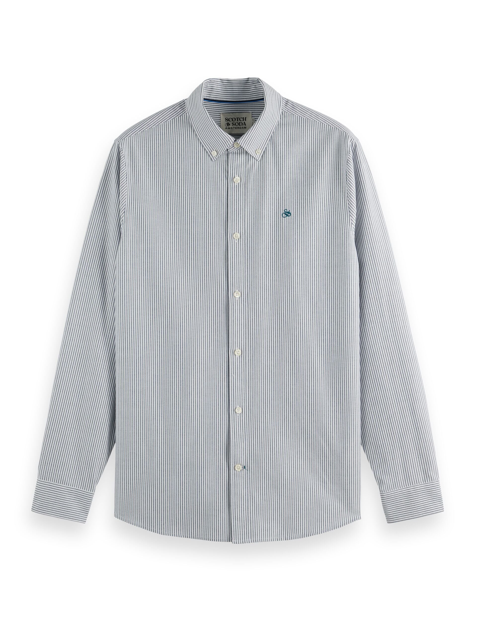 Striped Regular Shirt - Insignia Blue Stripe