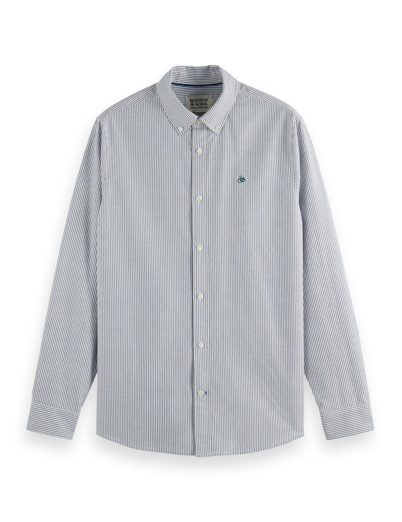 Striped Regular Shirt - Insignia Blue Stripe
