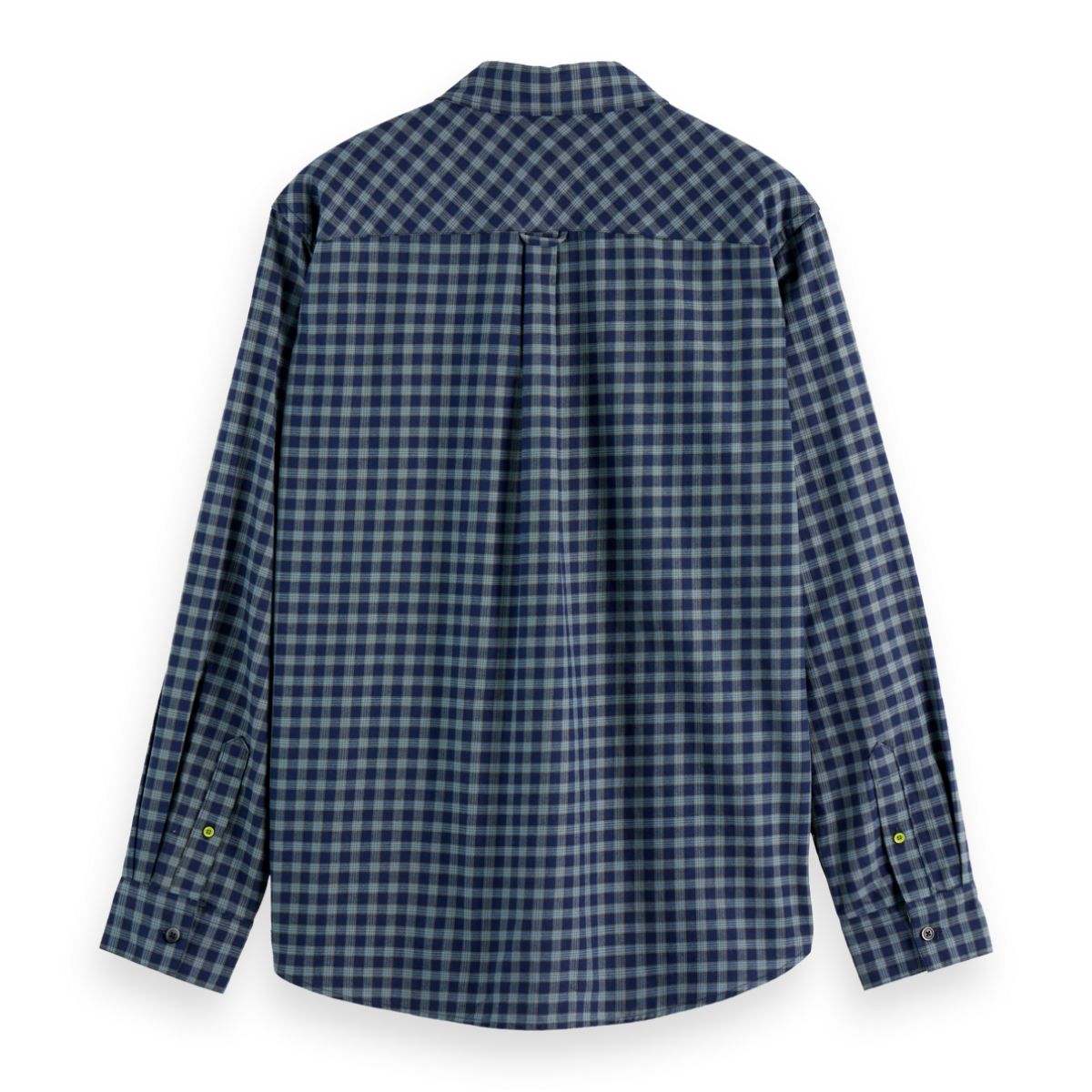 Relaxed Fit Lightweight Flannel Check Shirt - Sky Captain Check