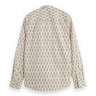 Slim Fit Micro Aop Shirt - Pixel Diamond Eggnog