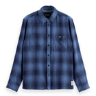 Relaxed Fit Shadow Check Shirt - Peacoat Shadow Check