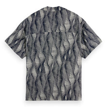 Relaxed Fit Short-Sleeved Tencel Aop Shirt - Batik Logo Print Navy