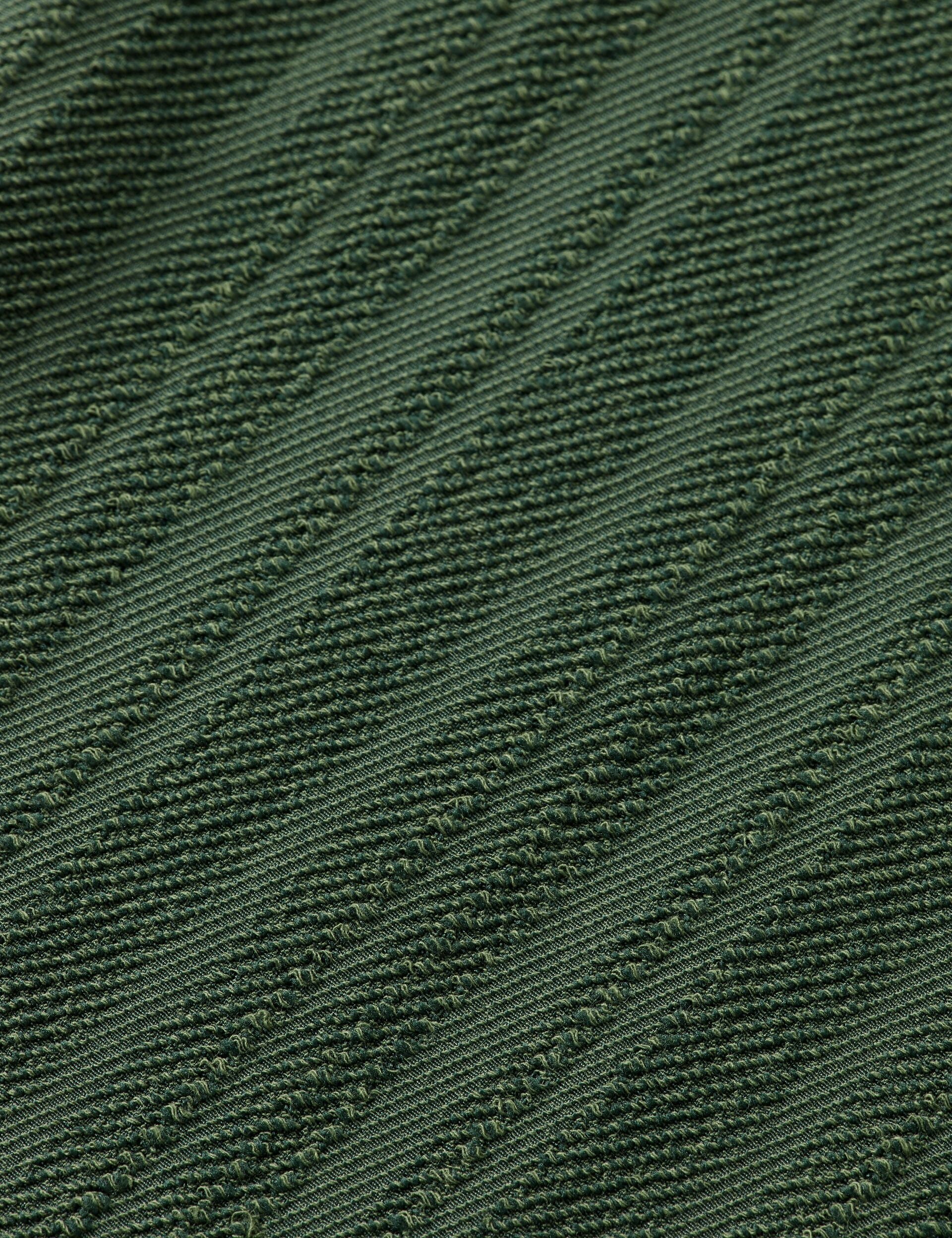 Tonal Striped Short-Sleeved Shirt - Thyme