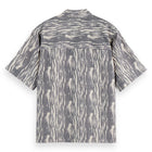 Relaxed Fit Short Sleeved Jacquard Shirt - Sky Captain Jacquard