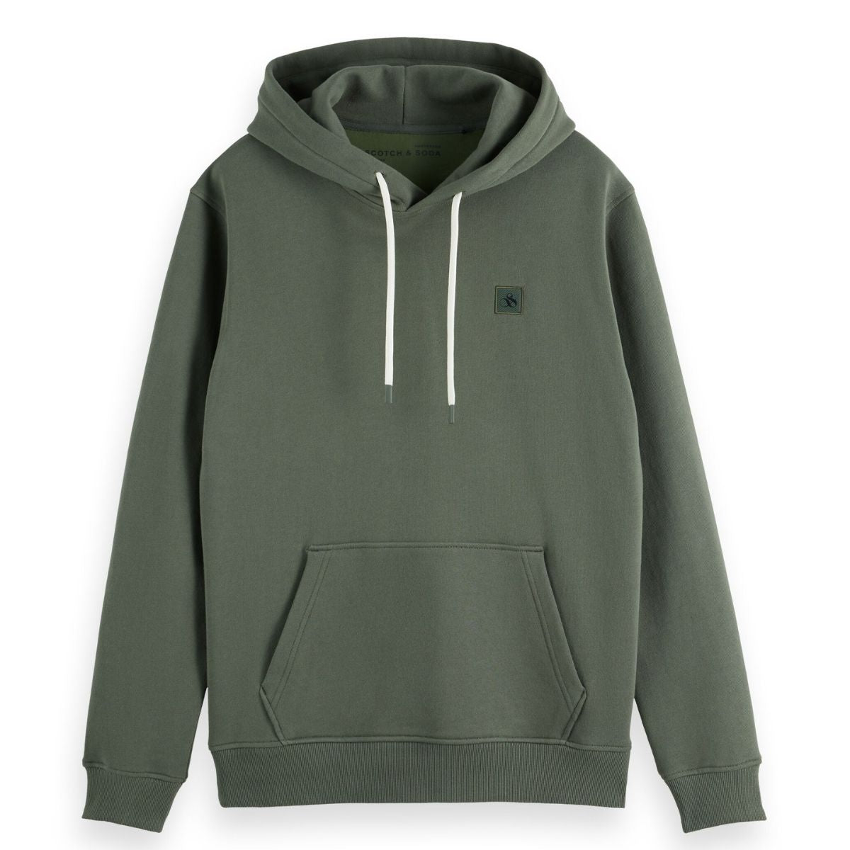 Sweat à capuche coupe classique avec logo - Vert foncé