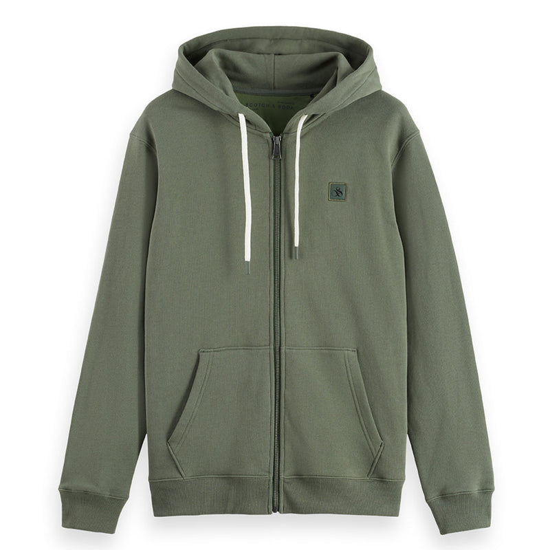 Full Zip Logo Hoodie - Dark Green