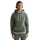 Sweat à capuche coupe classique avec logo - Vert foncé
