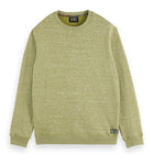 Melange Crew Neck Sweatshirt - Calla Green Melange