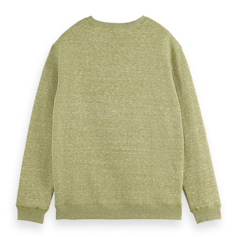 Melange Crew Neck Sweatshirt - Calla Green Melange