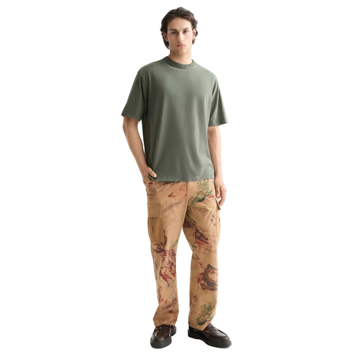 3 Crosses Garment Dye T-Shirt - Thyme