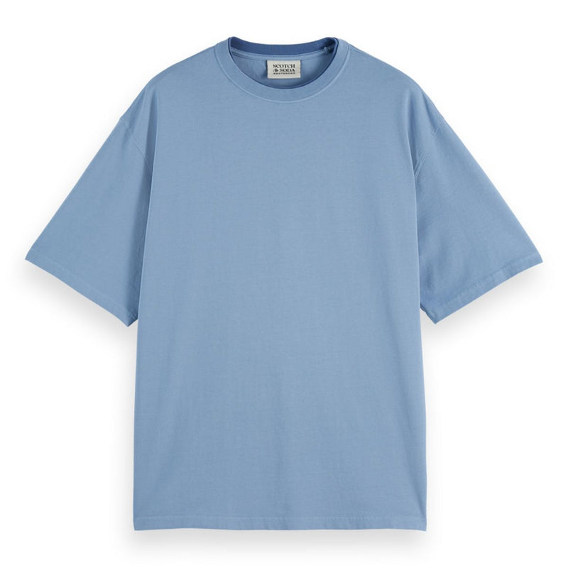 3 Crosses Garment Dye T-Shirt - Faded Denim
