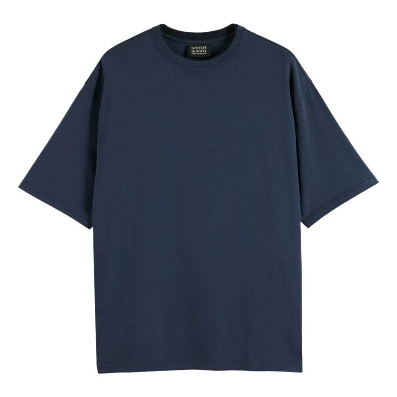 3 Crosses Garment Dye T-Shirt - Peacoat