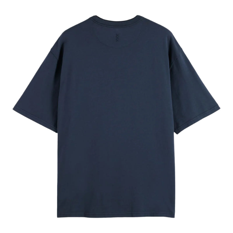 3 Crosses Garment Dye T-Shirt - Peacoat