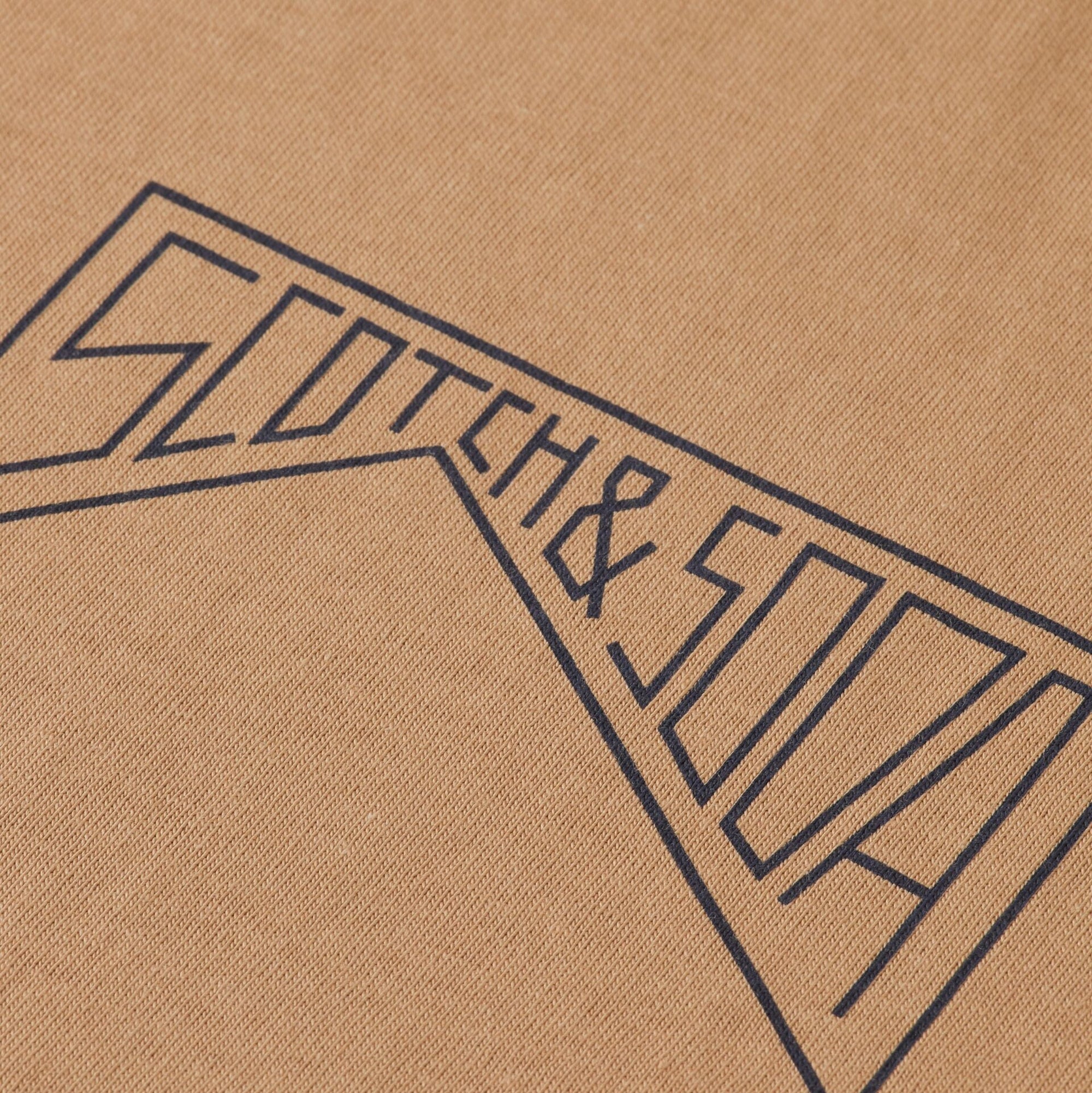 Regular Fit Left Chest Logo T-Shirt - Tannin