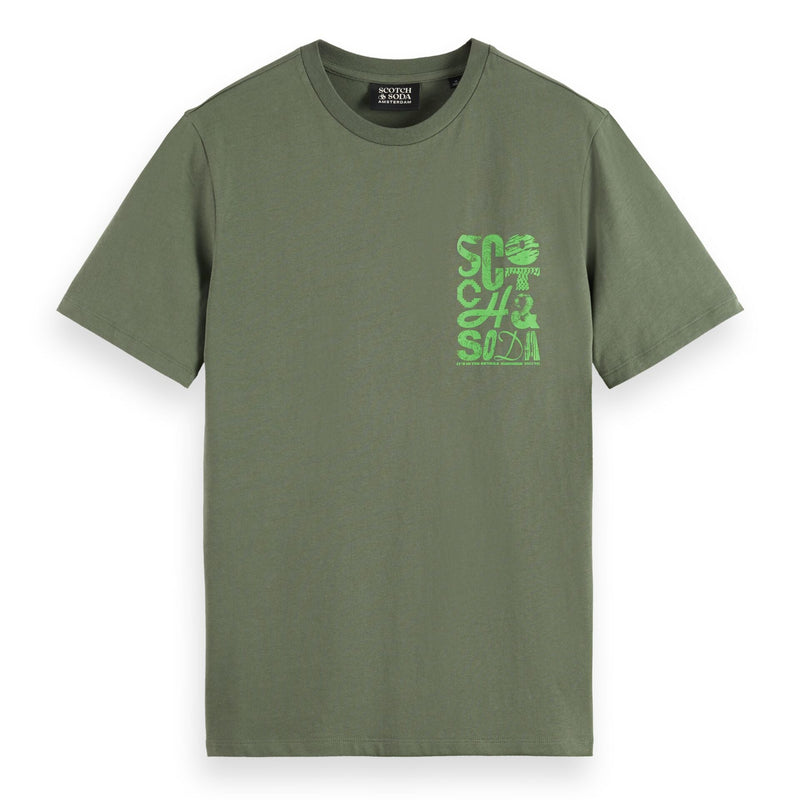 Regular Fit Left Chest Logo T-Shirt - Thyme