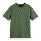 Regular Fit Micro Aop T-Shirt - Pixel Diamond Thyme