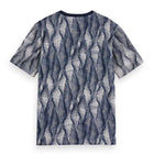Regular Fit Micro Aop T-Shirt - Batik Logo Print Navy