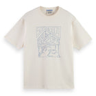 Relaxed Fit Scotch & Soda Logo T-Shirt - Eggnog