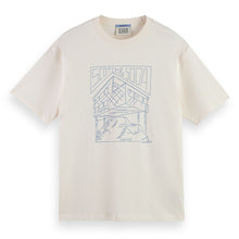 Relaxed Fit Scotch & Soda Logo T-Shirt - Eggnog