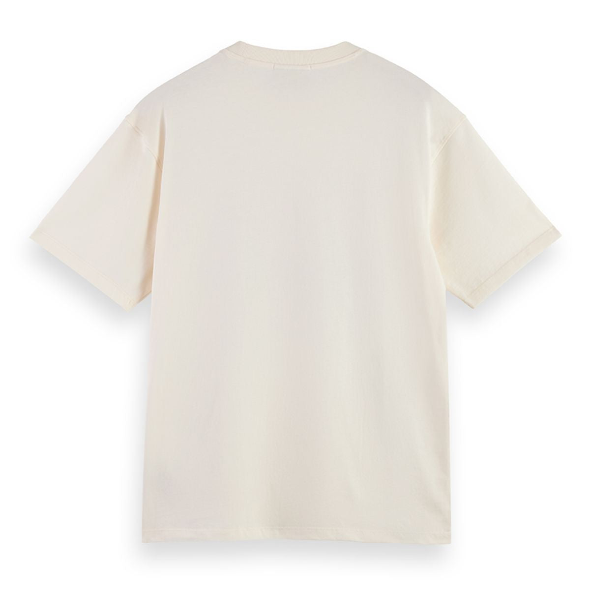Relaxed Fit Scotch & Soda Logo T-Shirt - Eggnog