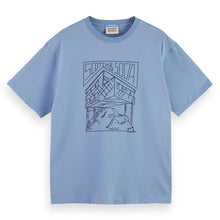 Relaxed Fit Scotch & Soda Logo T-Shirt - Faded Denim