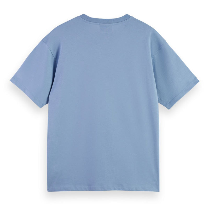 Relaxed Fit Scotch & Soda Logo T-Shirt - Faded Denim