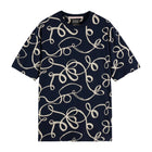 Relaxed Fit Aop T-Shirt - Ribbon Navy