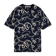 Relaxed Fit Aop T-Shirt - Ribbon Navy