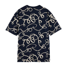 Relaxed Fit Aop T-Shirt - Ribbon Navy