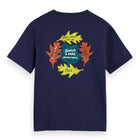 Regular Fit Front + Back Aw T-Shirt - Peacoat