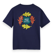 Regular Fit Front + Back Aw T-Shirt - Peacoat