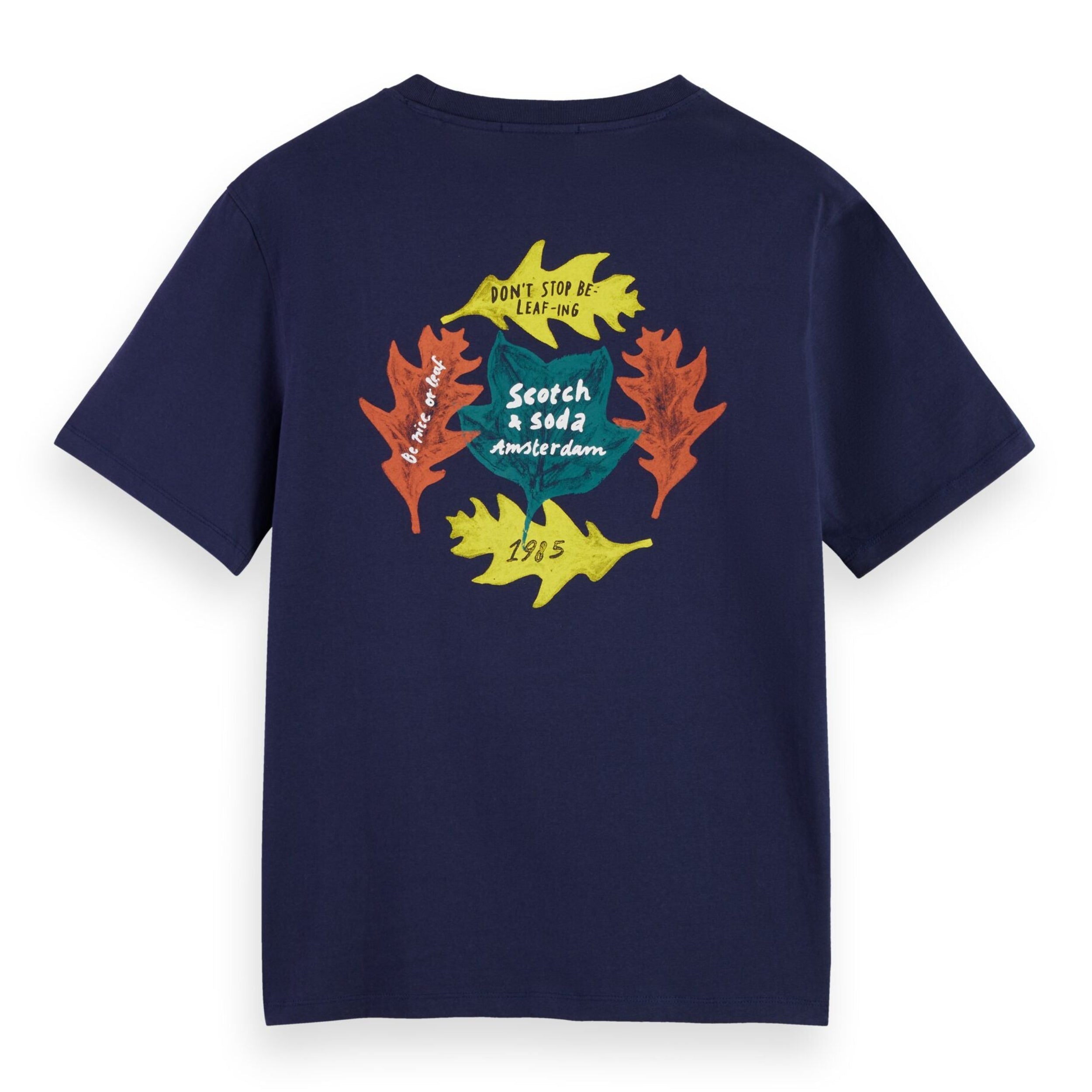 Regular Fit Front + Back Aw T-Shirt - Peacoat