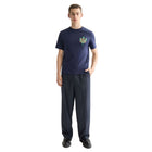 Regular Fit Front + Back Aw T-Shirt - Peacoat