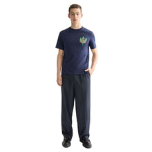 Regular Fit Front + Back Aw T-Shirt - Peacoat