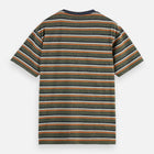 Relaxed Fit Yarn Dye Stripe T-Shirt - Green