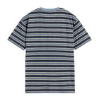 Relaxed Fit Yarn Dye Stripe T-Shirt - Blue
