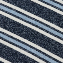 Relaxed Fit Yarn Dye Stripe T-Shirt - Blue