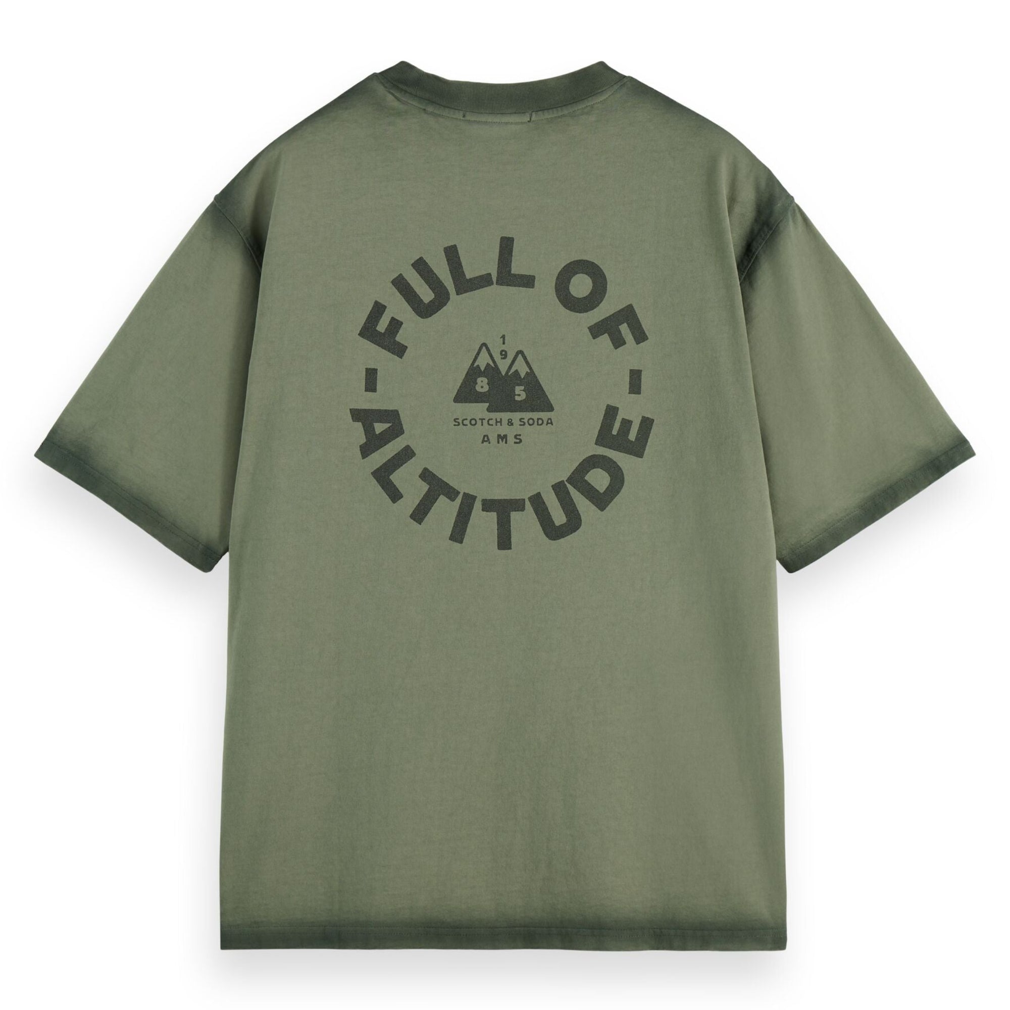 Loose Fit Garment Dye Aw T-Shirt - Thyme