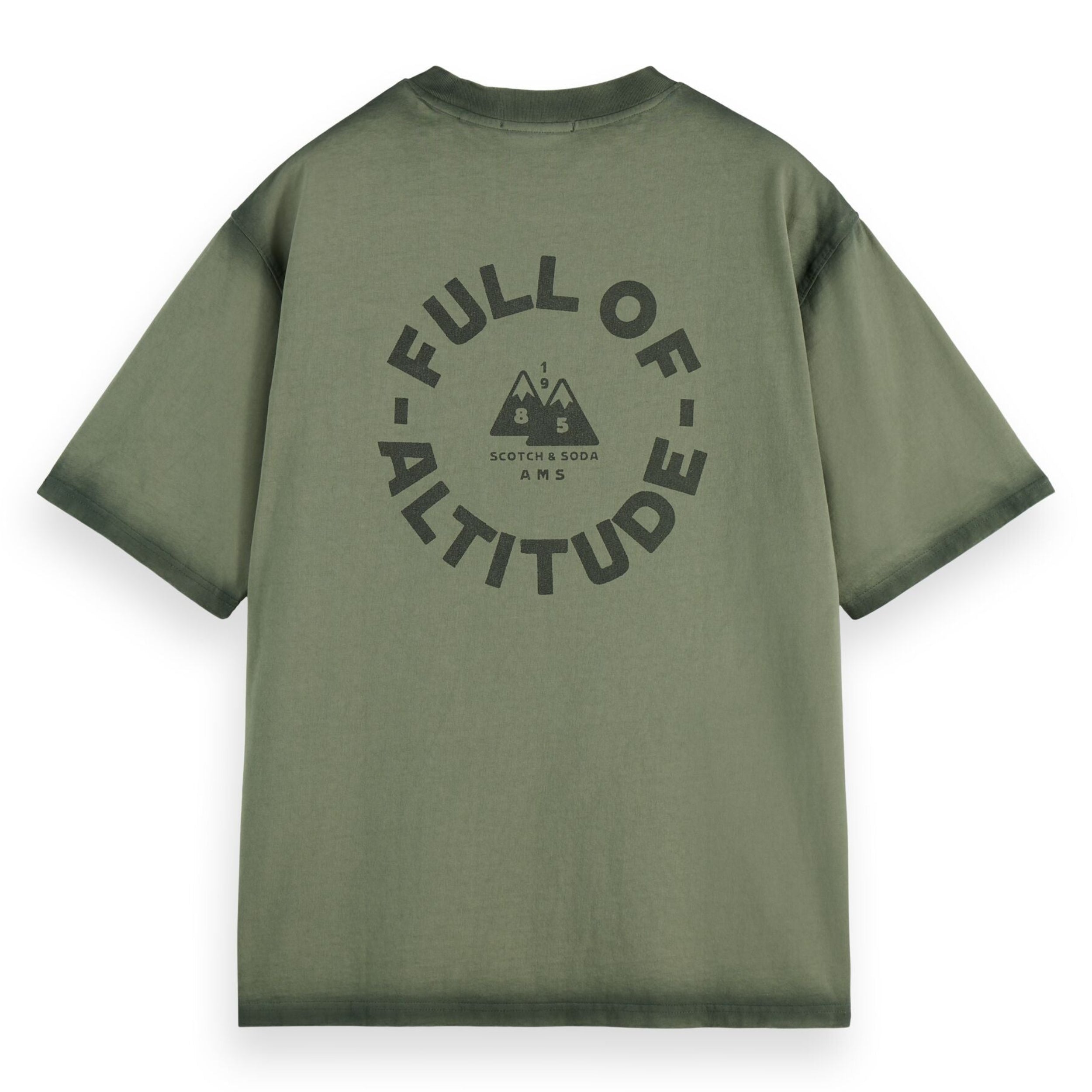 Loose Fit Garment Dye Aw T-Shirt - Thyme