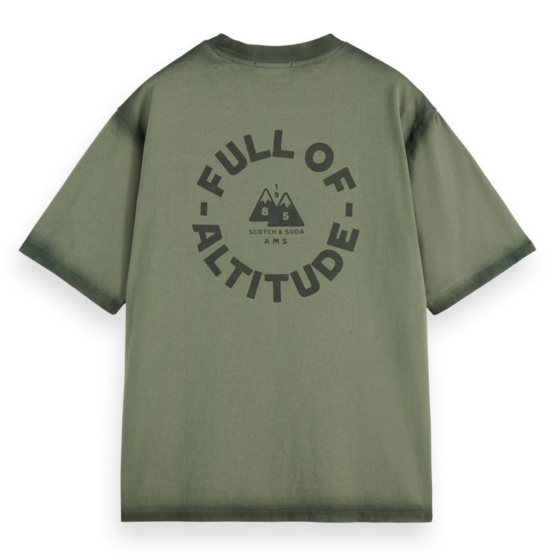 Loose Fit Garment Dye Aw T-Shirt - Thyme