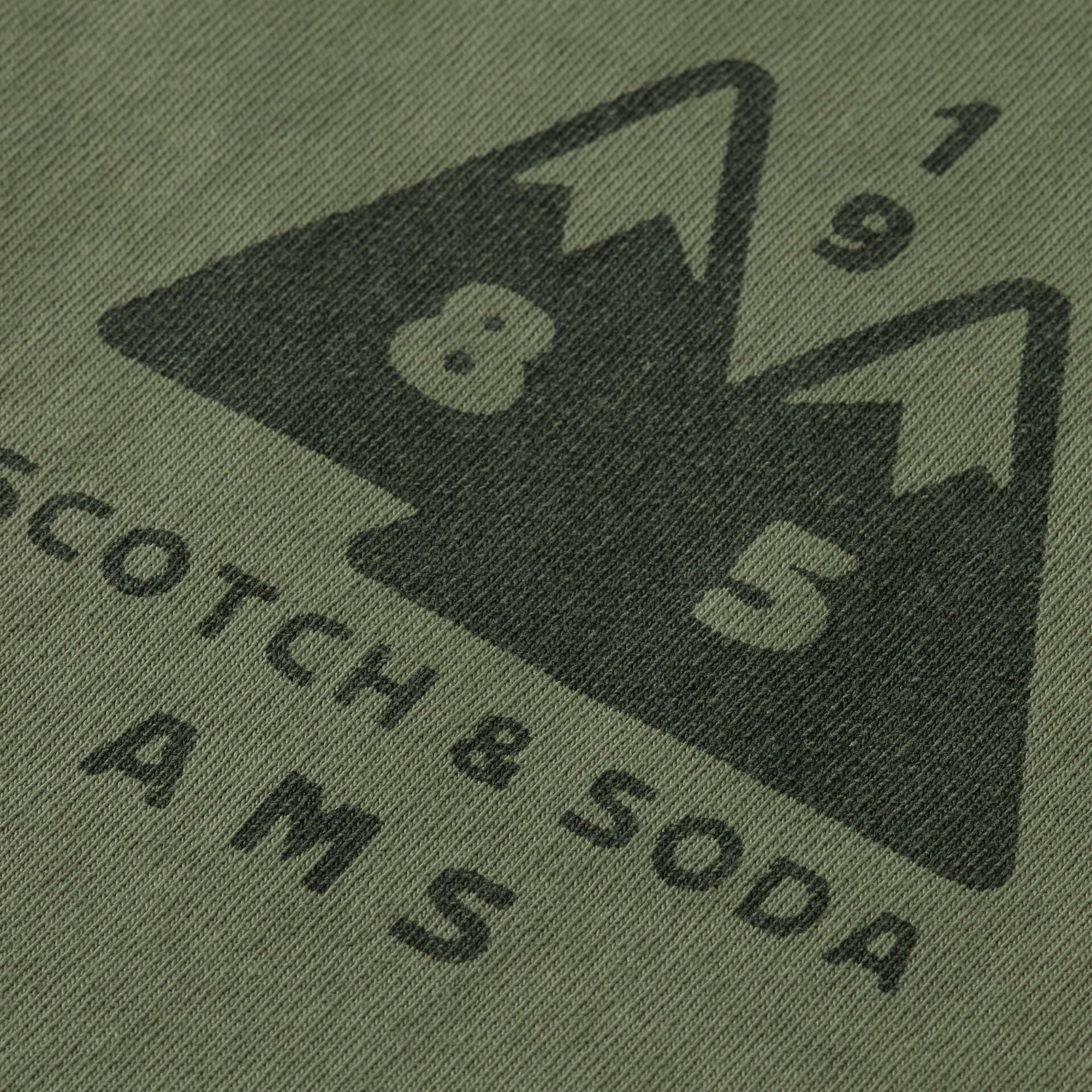 Loose Fit Garment Dye Aw T-Shirt - Thyme