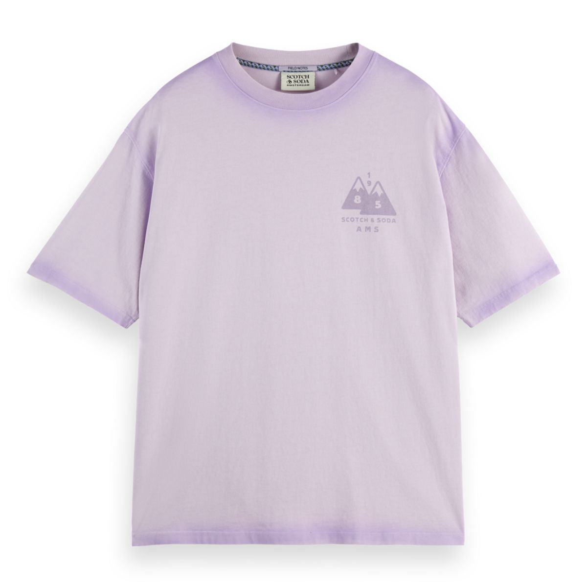 Loose Fit Garment Dye Aw T-Shirt - Languid Lavender