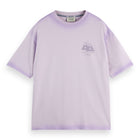 Loose Fit Garment Dye Aw T-Shirt - Languid Lavender