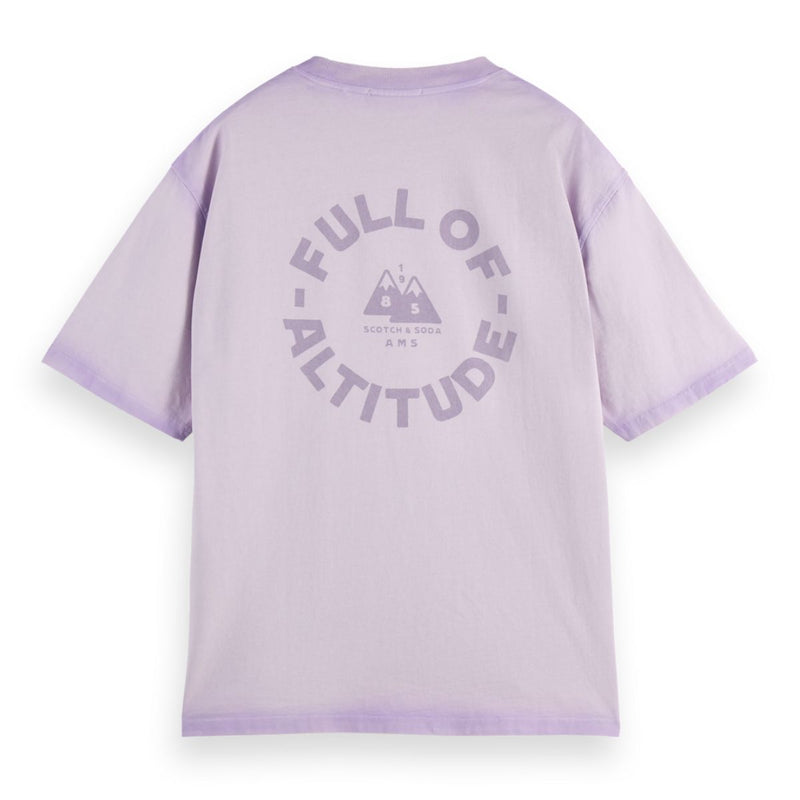 Loose Fit Garment Dye Aw T-Shirt - Languid Lavender