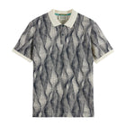 Micro Allover Print Regular Fit Polo - Batik Logo Print Navy