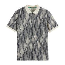 Micro Allover Print Regular Fit Polo - Batik Logo Print Navy