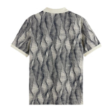 Micro Allover Print Regular Fit Polo - Batik Logo Print Navy