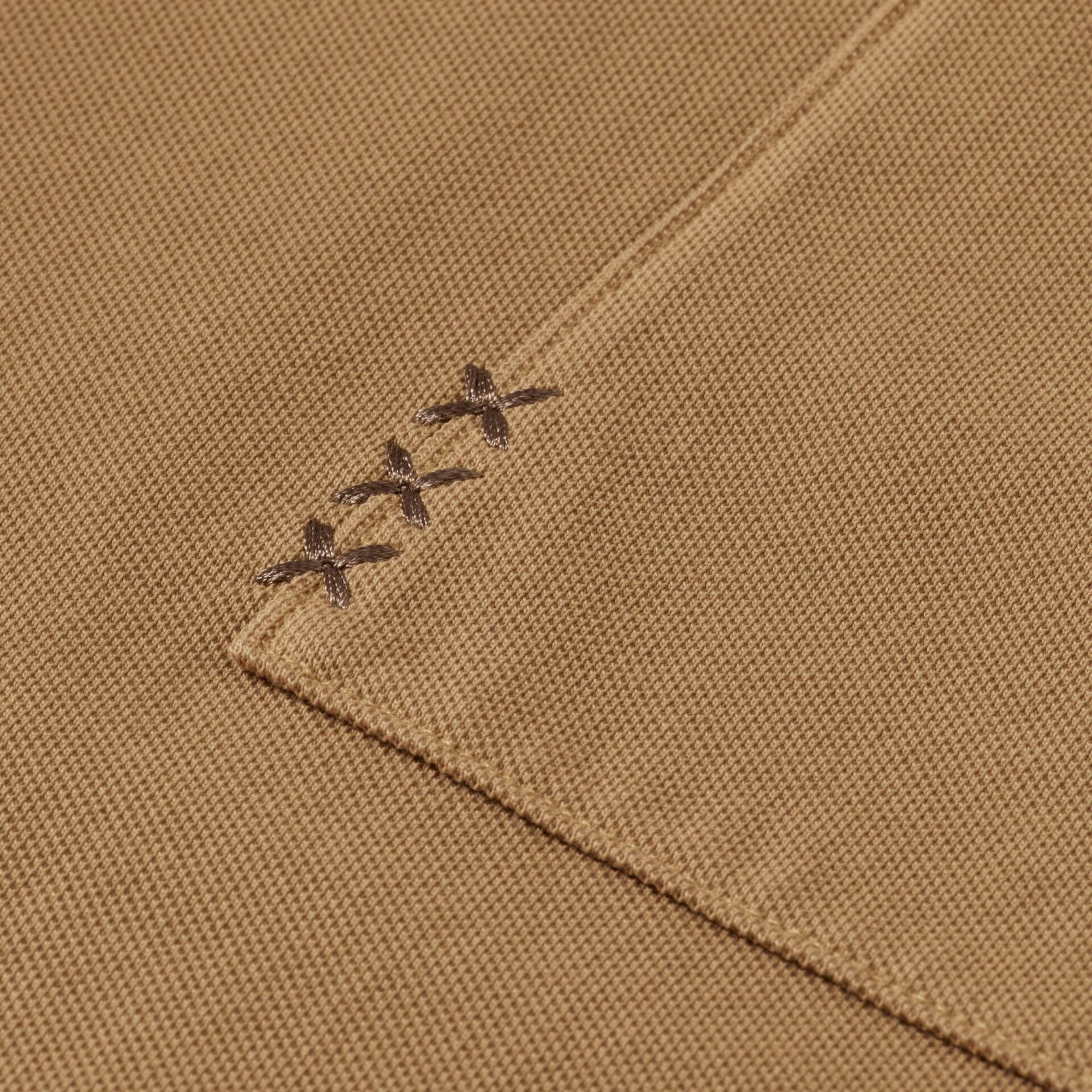 Garment-Dyed Pique Relaxed Fit Pocket Polo - Tannin