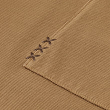 Garment-Dyed Pique Relaxed Fit Pocket Polo - Tannin