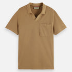 Garment-Dyed Pique Relaxed Fit Pocket Polo - Tannin